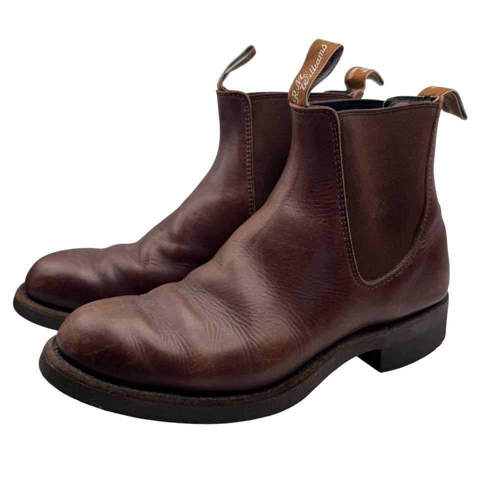 R.M. Williams Gardener Leather Chelsea Boots UK 6.5 US 7.5 Made in Australia